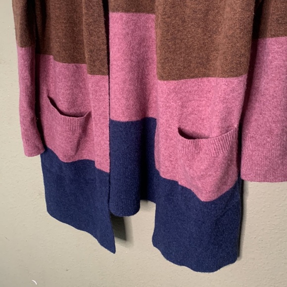 Madewell strips color block cardigan size small - Picture 6 of 10